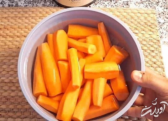 آب هویج بستنی خانگی